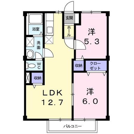 セピアハイツ２の物件間取画像